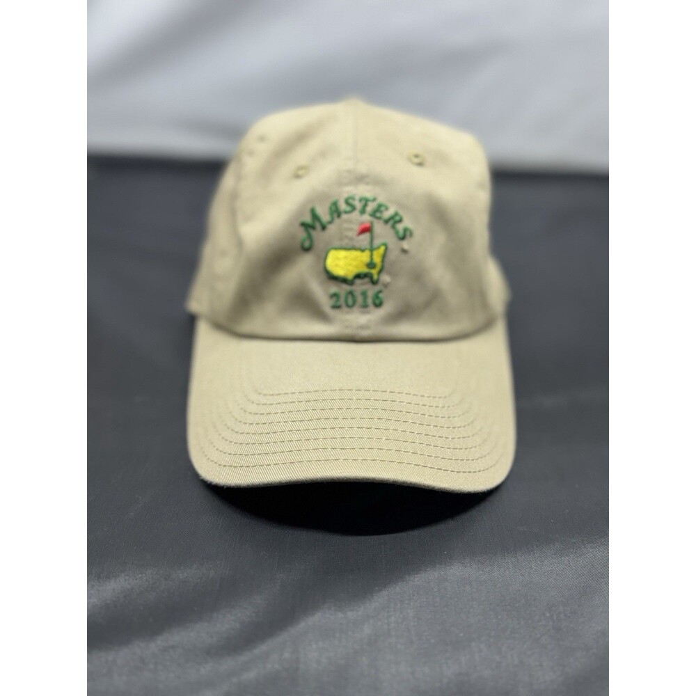 Masters 2016 White Golf Hat w/ Green Embroidery American Needle Strap Back